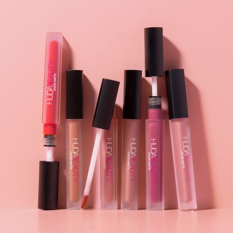 Huda Beauty Lipstick, Huda Kattan, Liquid Matte Lipstick, Concealer For Dark Circles, Lip Contouring, Lip Shapes, Miss America, Lipstick Shades, Natural Lips