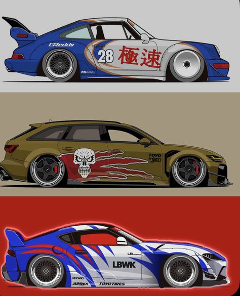 Porsche Livery, Car Livery Design, Pixel Car, Car Paint Colors, Aryton Senna, Fantasy Cars, Cool Car Drawings, Racing Car Design, Drifting Cars