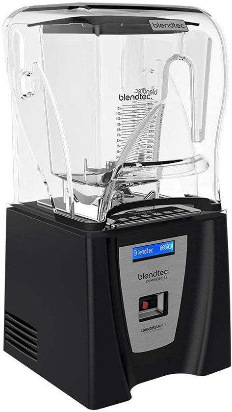 Blendtec Commercial CONNOISSEUR 825 Blender - With Two FourSide Jars & Soft Lids Blendtec Blender, Best Blenders, Smoothie Blender, Portable Blender, Garage Lighting, Stainless Steel Tubing, Steam Cleaners, Coffee Machines, Curved Glass