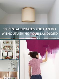 You Can Do It: 10 Rental Updates Your Landlord Doesn't Need to Know About » Curbly | DIY Design & Decor Rental Updates, Cabinet Covers, Boho Apartment, Apartment Hacks, Beach Rental, Airbnb Design, Wood Details, Dekor Diy, Temporary Wallpaper