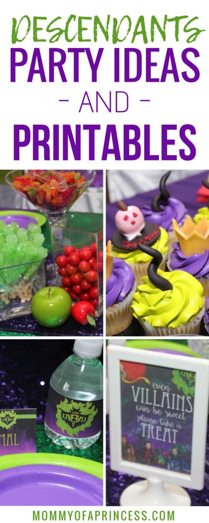 Descendants Birthday Party Ideas, Evie From Descendants, Descendants Birthday Party, Descendants Party Ideas Birthdays, Disney Descendants Party, Villains Party, Descendants Party, Mal And Evie, Halloween Party Ideas