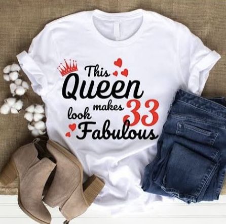 Shirt Ideas For Women, Birthday Shirt Ideas, 22 Birthday Gifts, 32nd Birthday, Happy Birthday Black, 32 Birthday, 22nd Birthday, Fabulous Birthday, Birthday Tshirts