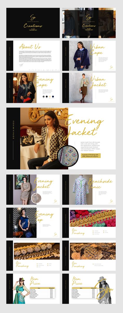 Designs | Design a new PPT presentation for our luxury clothing brand | PowerPoint template contest Clothing Brand Presentation Layout, Luxury Brand Presentation Design, Luxury Powerpoint Template, Clothing Brand Presentation, Luxury Ppt Design, Luxury Presentation Design, Luxury Powerpoint, Brand Powerpoint, Luxury Template