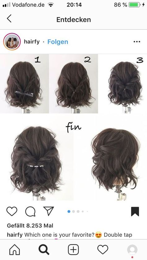 21 HAIRSTYLE IDEAS FOR SHORT HAIRS - julsweek Fancy Short Hair, Hair Color Caramel, Guest Hair, Prom Hairstyles For Short Hair, Hippie Hair, Simple Wedding Hairstyles, Peinados Fáciles Para Cabello Corto, Short Hair Tutorial, Work Hairstyles