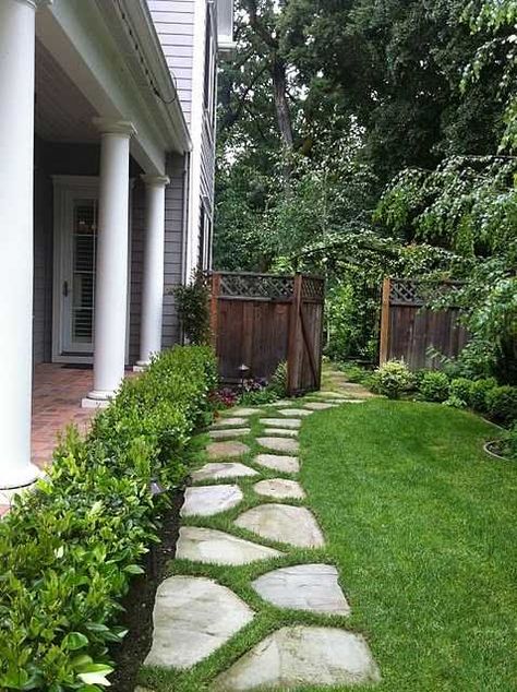 Garden Walkways, Backyard Walkway, Step Stones, Walkway Landscaping, Walkway Design, Front Walk, Pathway Landscaping, Walkway Ideas, Walkways Paths