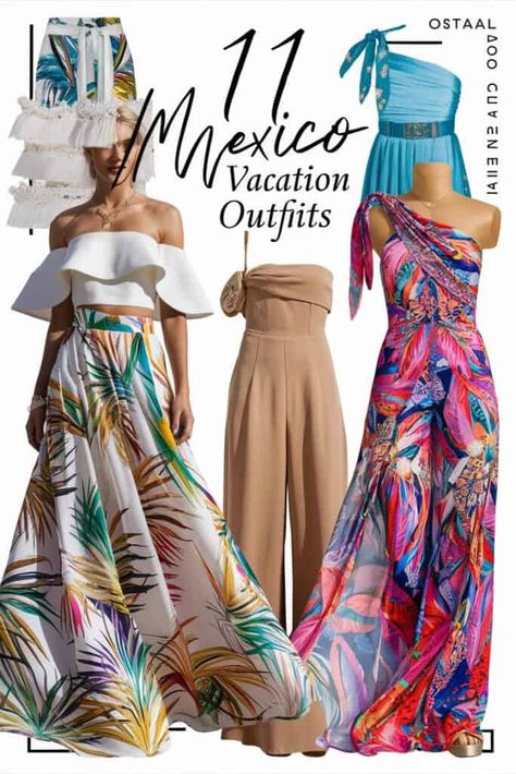 11 Sizzling Mexico Vacation Outfits: Unleash Your Style! Mexico Outfits, Mexico Vacation Outfits, Mexican Vacation, Trip To Mexico, Outfits For Mexico, Fabulous Outfits, Cruise Outfits, Mexico Vacation, Flowy Maxi Dress