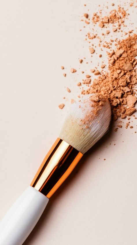 Makeup Brush Background, Makeup Brush Product Photography, Makeup Brush Photography, Makeup Products Aesthetic Photography, Make Up Brushes Aesthetic, Makeup Brush Aesthetic, Makeup Brushes Photography, Makeup Brushes Aesthetic, Ugc Makeup