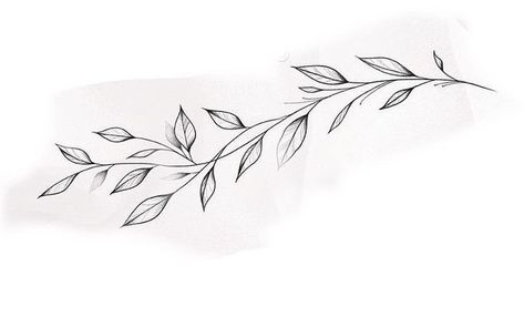 Vine With Words Tattoo, Leaf Branch Tattoo, Vine Tattoo Stencil, Leaf Tattoo Design, Blatt Tattoos, Ivy Tattoo, Floral Back Tattoos, Leaves Tattoo, Around Arm Tattoo