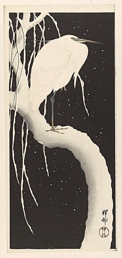 Ohara Koson, Traditional Japanese Art, Japanese Woodblock Printing, Ukiyo E, Sumi E, Watercolor Texture, Japanese Prints, Japanese Artists, Woodblock Print