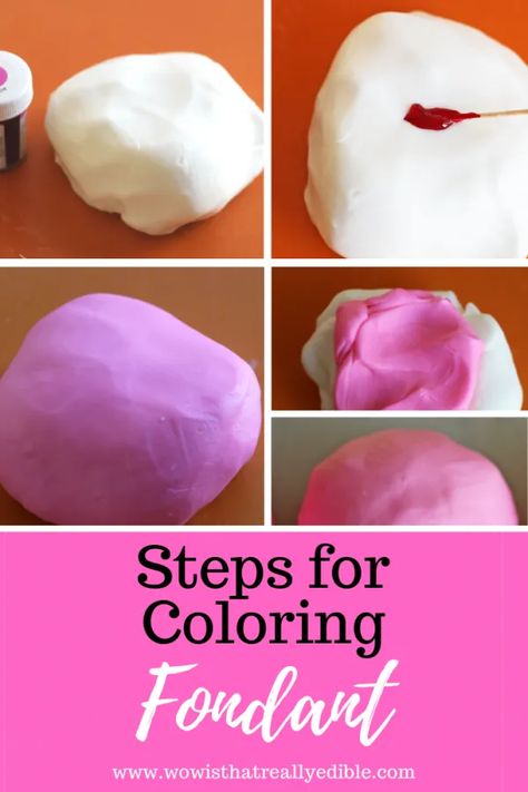 How To Color Fondant, Cute Outfits Ideas, Fondant Tips, Homemade Fondant, Buttercream Fondant, Fondant Cake Designs, Fondant Recipe, Gel Colors, Cake Decorating With Fondant