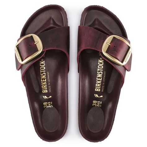 Madrid Big Buckle, Birkenstock Madrid Big Buckle, Single Wide, Zinfandel, Calf Muscles, Birkenstock Sandals, Birkenstock Madrid, Walk This Way, Fabulous Shoes