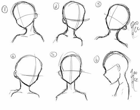 Anime Face Shapes, Base Draw, Mata Manga, Drawing Tutorial Face, Drawing Heads, Human Drawing, Keto Lifestyle, Art Tools Drawing, Easy Doodles Drawings