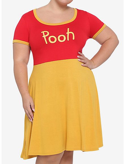 Disney Winnie The Pooh Ringer Dress Plus Size, MULTI Pooh Bear Costume, Winnie The Pooh Gifts, Adult Costumes Diy, Movie Character Ideas, Winnie The Pooh Costume, Winnie The Pooh Eeyore, Cute Relationship Texts, Bear Costume, Movie Fashion