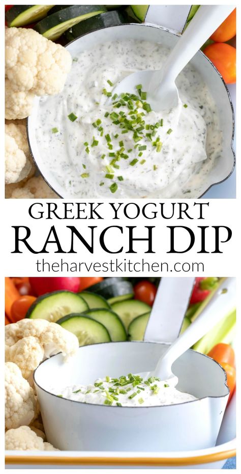 Yogurt Based Dips, Lunch Dips, Noom Snacks, Healthier Dips, Healthy Ranch Dip, Greek Yogurt Ranch Dip, Healthy Ranch, Greek Yogurt Ranch, Chips Dip