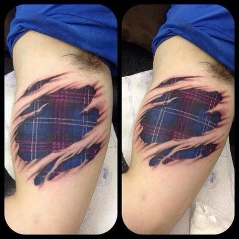 Tartan tattoos Tartan Tattoo, Scotland Tattoo, Scottish Tattoo, Scottish Tattoos, Thistle Tattoo, Amazing 3d Tattoos, Campbell Clan, Tattoo Apprenticeship, Skin Tattoo