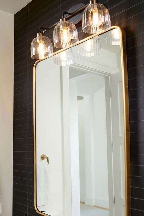 20 On-Trend Bathroom Lighting Ideas for 2020 | 1StopLighting Matte Black Bathroom Lighting, Bathroom Pendant Lights, Bathroom Lighting Over Mirror, Bathroom Lights Over Mirror, Bathroom Lighting Ideas, Black Bathroom Light, Bathroom Vanity Lights, Black Vanity Light, Bathroom Pendant