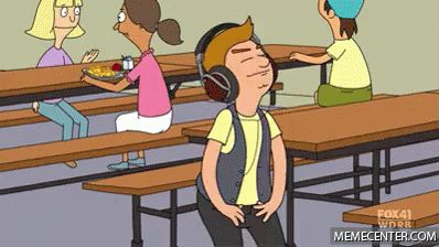 Listening To Music GIF - Listening Music - Discover & Share GIFs Bobs Burgers Gif, Jimmy Junior, Imagine John Lennon, Dancing Gif, Bobs Burgers, Futurama, Awkward Moments, Bohemian Rhapsody, Be A Nice Human