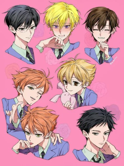 Shojo Art Style, Ohshc Manga, Ohshc Fanart, Ohshc Pfp, Kiss Kiss Fall In Love, Ouran High School Host Club Funny, Ouran Highschool Host Club, Host Club Anime, Shojo Anime