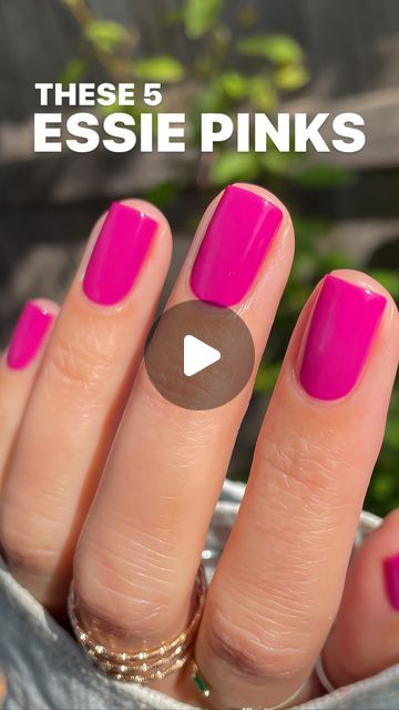 Essie Pencil Me In, Perfect Cuticles, Cute Nails Natural, Pink Trendy Nails, Essie Watermelon, Opi Pink, Natural Nail Care, Nail Painting, Trending Nails