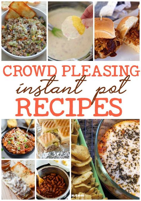 Party coming up? Grab your instant pot and whip up these easy recipes that feed a crowd! Holidays and family parties call for crowd pleasing recipes that can be made in a snap! Find favorite party recipes here all using your instant pot! #instantpot #party #partyrecipes #holidayrecipes #easyrecipes #holidayparty #instantpotrecipes Instant Pot For A Crowd, Instant Pot Recipes For A Crowd, Instant Pot Party Food, Instant Pot Potluck Recipes, Instant Pot Appetizers, 4 Family, Classic Appetizers, Crowd Pleasing Appetizers, Meatballs Easy