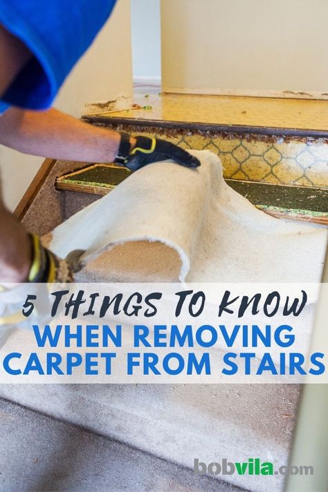 Take Carpet Off Stairs Diy, Carpet To Hardwood Stairs, Stairs Before And After Carpet, Stair Redo Ideas Removing Carpet, Carpeted Staircase Makeover, Staircase Carpet To Wood, How To Replace Carpet On Stairs, Removing Carpet From Stairs And Painting, How To Take Carpet Off Of Stairs