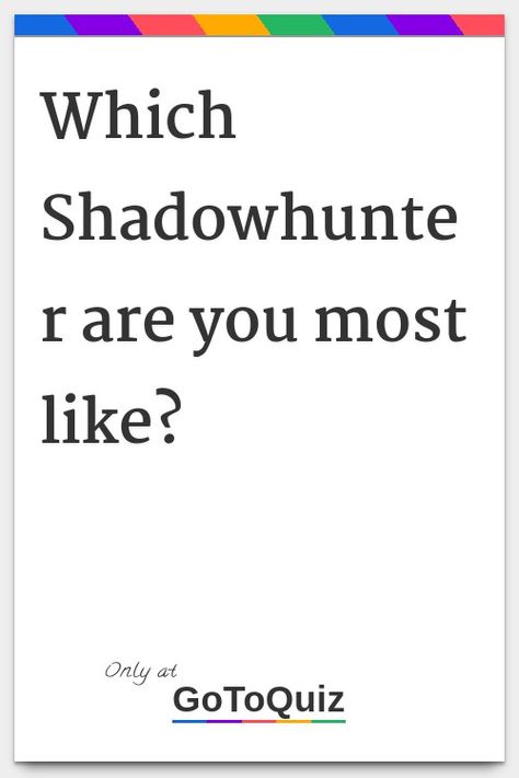 "Which Shadowhunter are you most like?" My result: You are Clary Fray! Quotes From Shadowhunters, Shadowhunters Quiz, Alec Lightwood Aesthetic, Shadowhunters Runes, Shadowhunter Quotes, Insurgent Quotes, Divergent Quotes, Divergent Funny, Book City