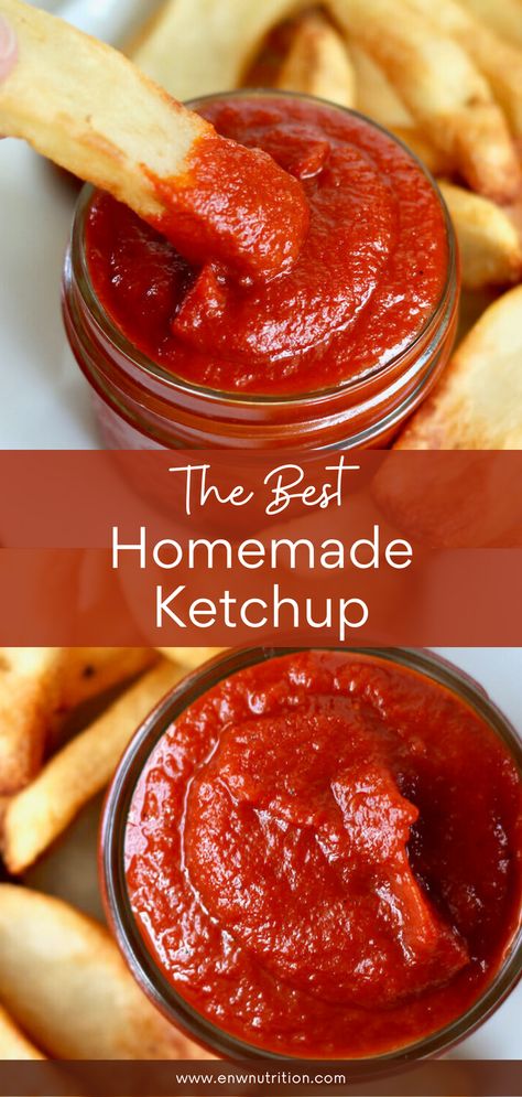 Homemade Combos, Farmstead Recipes, Canned Ketchup, Paleo Ketchup Recipe, Heinz Ketchup Recipe, Diy Ketchup, Ketchup Recipes, Homemade Ketchup Recipes, Spicy Ketchup