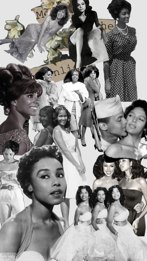 Black women in old Hollywood ✨ Old Hollywood Black Women Hairstyles, 1930s Fashion Black Women, 50s Black Women Hairstyles, 50s Black Women Fashion, Old Hollywood Aesthetic Black Women, Black Women Old Hollywood, Vintage Hollywood Glamour Aesthetic, Old Hollywood Hair Black Women, 50s Fashion Black Women