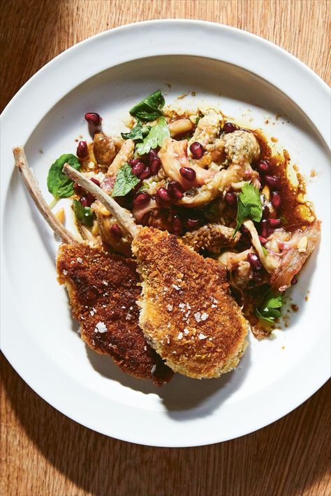 Crumbed lamb cutlets elevate this family-friendly dinner. Recipes With Chicken Cutlets, Turkey Cutlets Recipe, Lamb Cutlets Recipe, Cutlet Recipes, Dinner Recipes With Chicken, Lamb Cutlets, Classic Roast, Turkey Cutlets, Tzatziki Recipes