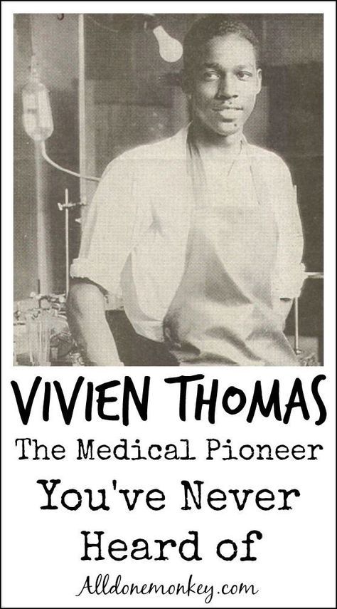 Inspire your kids with the incredible story of black medical pioneer Vivien Thomas, an important figure in the history of STEM. Education Hacks, African American Inventors, African American History Facts, Black Fact, Racing Club, Black Knowledge, History Timeline, History Education, History Humor