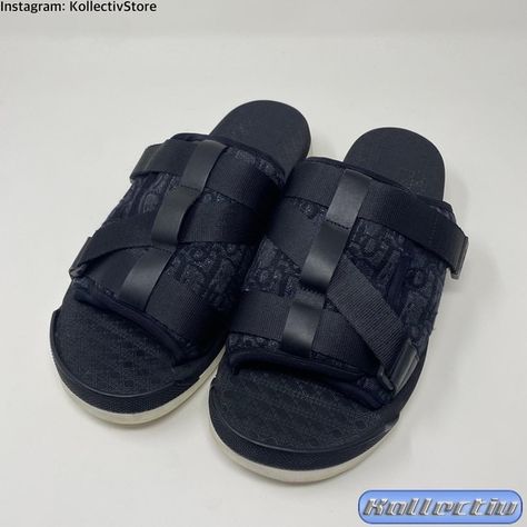 DIOR ‘Alpha’ Men’s Sandals Black EU43/US10 Clarks Outfit, Christian Dior Slides, Dior Slides, Dior Sandals, Sandals Black, Mens Slippers, Mens Sandals, Black Sandals, Slides