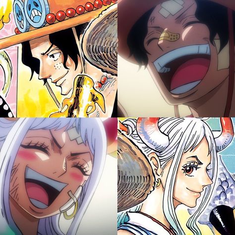 yamato x ace ( one piece ) Male Yamato One Piece, Yamato X Ace Couple, Ace X Yamato Kiss, Yamato And Ace, Ace And Yamato, Ace X Yamato, Ace Yamato, Duo Cosplay, Fem Aesthetic