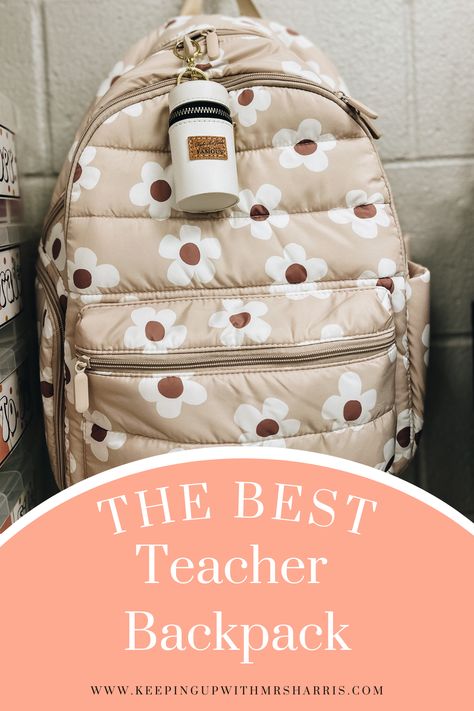 Looking for the perfect teacher backpack? Here it is! So many compartments and a laptop slot. You will be the most stylish and organized teacher on your hallway. Teacher Backpack Essentials, Teacher Bag Essentials, Best Teacher Bags, Teacher Backpack, Organized Teacher, Classroom Essentials, Teacher Bag, Backpack Essentials, Backpack Organization