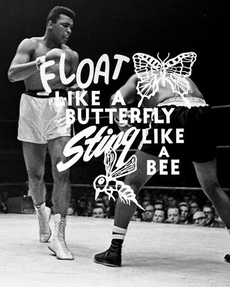 Muhammad Ali Wallpaper, Creed Boxing, Kobe Quotes, Retro Comic Art, Ufc Boxing, Boxing Posters, Muhammed Ali, Sting Like A Bee, Float Like A Butterfly