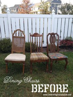 Dining Room Chairs Diy, Recovered Dining Chairs, Dining Room Chairs Makeover, Reupholster Dining Room Chairs, Upcycled Dining Chairs, Refurbished Chairs, Dining Chair Makeover, Recovering Chairs, Dining Chairs Diy