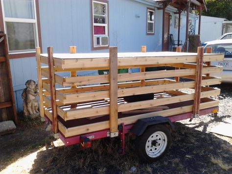 Work Trailer, Stock Trailer, Mobile Workshop, Camp Trailer, Workout Beginner, Canopy Frame, Trailer Ideas, Camper Caravan, Harbor Freight