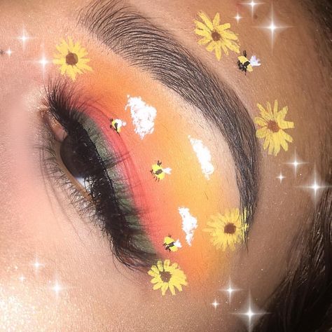 flower boy Sunflower And Clouds, Aesthetic Eye Makeup, Eyes Pic, Tyler Concert, Literal Legend, Aesthetic Eye, Soft Flowers, Abstract Painting Techniques, Makeup Is Life