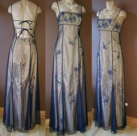 Eclectic Prom Dress, Morgan And Co Dress Prom, Linda Bernell Dress, 90’s Dresses, Formal Dresses Aesthetic, 90’s Prom Dress, Morgan And Co Dress, Midi Dress Designs, Casual Dress Fall