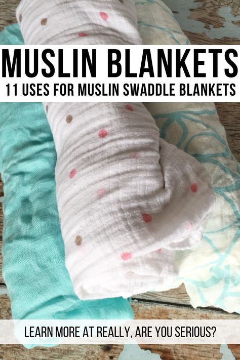 Our girls have been swaddle babies from day one. But, with so many blankets in our possession, I knew I could use them for the purposes, too. Muslin swaddle blankets are so versatile in addition to their “swaddle” label. So, Mi made sure to outline at least 11 ways to use muslin swaddle blankets. #baby #muslinblanket #muslinswaddleblanket #blanket #babyblanket #diaper #wipe #burprag #babies #babygift Repurpose Muslin Swaddle Blankets, Folding Swaddle Blankets, Swaddle Fabric Projects, How To Swaddle With Muslin Blanket, How To Fold Swaddle Blankets For Storage, Muslin Blanket Repurpose, How To Swaddle A Newborn, Diy Swaddle Blanket, Receiving Blankets Repurpose