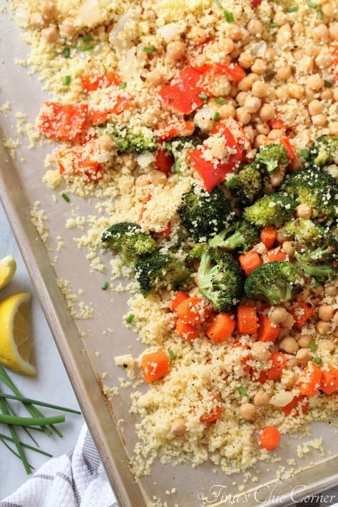 Vegetable Couscous Recipes, Roasted Vegetable Couscous, Vegetable Couscous, Couscous Recipes, Vegetarian Salads, Roasted Vegetable, Cous Cous, Pan Meals, Dash Diet