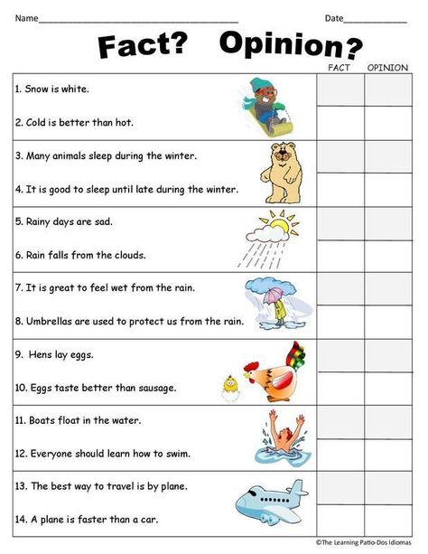 Facts And Opinions Activities, Fact Or Opinion Activities, Fact Or Opinion Worksheet, Fact And Opinion Activities, Fact Opinion Activities, Fact And Opinion Worksheet, Fact Or Opinion, Facts And Opinions, First Grade Curriculum