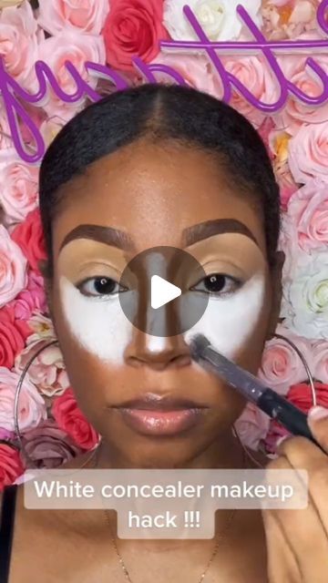 White Concealer Hack, Quick Makeup Ideas, White Concealer, Quick Makeup, Concealer Makeup, Melanin Poppin, Makeup For Black Women, Makeup Tutorials, Makeup Addict