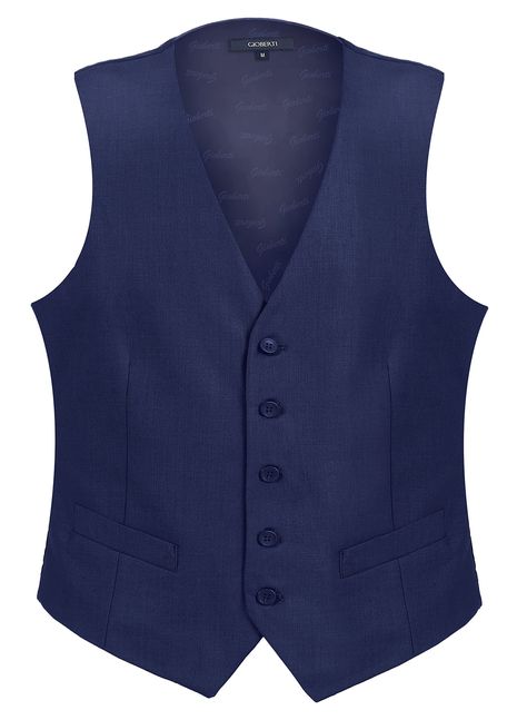 PRICES MAY VARY. Formal Suit Vest, 5 Buttons, Fully Lined, Adjustable Back Strap, 2 Pockets, 70% Polyester / 30% Rayon Blue Suit Vest, Wedding Party Groomsmen, Navy Blue Vest, Solid Dress Shirt, Tweed Vest, Mens Suit Vest, Blue Vest, Formal Suit, Blue Vests