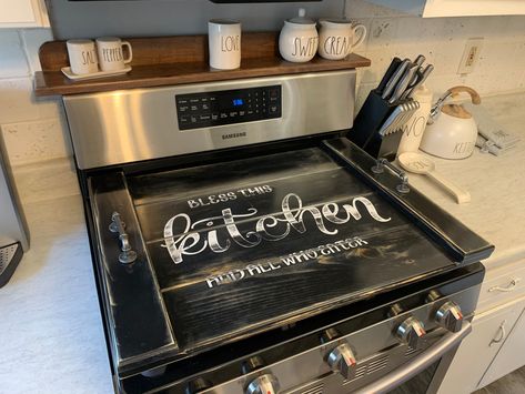 Gas Stove Cover, Farmhouse Stove, Stove Board, Farmhouse Blankets, New Stove, Noodle Board, Stove Top Cover, American Flag Wood, Wood Flag