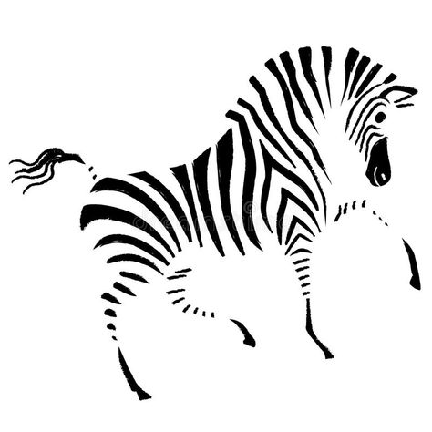 Zebra stock illustration Zebra Line Drawing, Zebra Illustration, Childrens Room Art, Zebra Art, Woodcuts Prints, White Illustration, Black Retro, Draw Art, Hand Embroidery Design Patterns