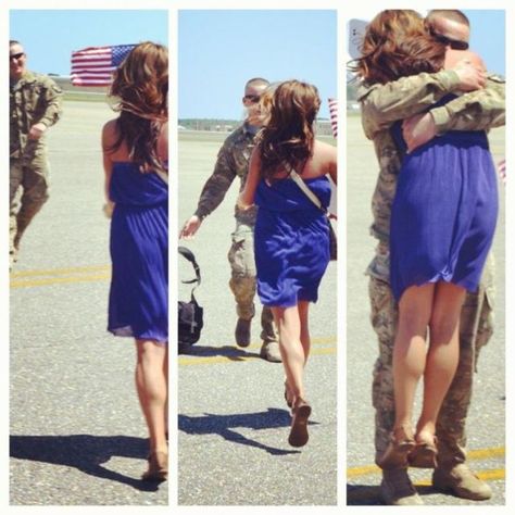 12 Photos of True Love That Will Melt Your Heart Homecoming Photography, Homecoming Photos, Usmc Girlfriend, Usmc Love, Soldier Love, Deployment Homecoming, Marine Love, Homecoming Pictures, Military Couples