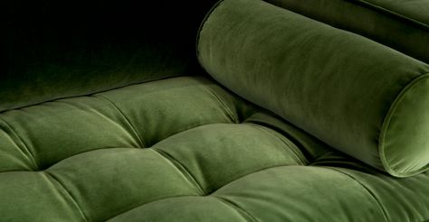 Sven Grass Green Sofa - Sofas - Bryght | Modern, Mid-Century and Scandinavian Furniture Grass Green Sofa, Tufted Velvet Sofa, Sven Sofa, Tan Sofa, Velvet Tufted Sofa, Article Furniture, Modern Sofa Couch, Blue Velvet Sofa, Cool Couches