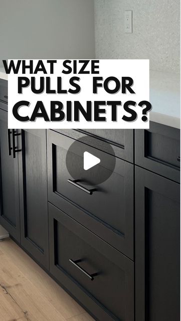 Vince The Kitchen Guy on Instagram: "What size pulls for cabinets? The general rule of thumb is 1/3 of the width of the cabinet. So a 21” wide cabinet could do a 7” wide pull. 

Like everything, there are exceptions and personal preferences. It can be tricky sometimes finding the width of pull that that manufacturer has to fit your varying size cabinets. 

It also comes down to budget and personal preference. Sometimes a 30 pack of 6” pulls on Amazon for $100 sounds a lot better than looking at one 10” pull for $80. 

But this is a general guideline to get you going in the right direction. Let me know below which ones you liked best in the slideshow. #Kitchendesigntips #kitchendesigner #vincethekitchenguy #customcabinets #interiordesign #kitchencabinets #interiordesigner #diytips #kitchenm Cabinet Pull Size Guide, Cabinet Pull Placement, Kitchen Cabinet Handles Ideas, Pulls For Cabinets, Black Cabinet Pulls, Wide Cabinet, Lake Kitchen, Tall Kitchen Cabinets, Cabinet Cup Pulls