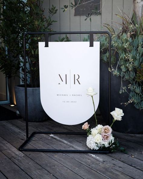 Wedding Entrance Sign, Initial Sign, Your Welcome, Modern Wedding Decor, Wedding Initials, Entrance Sign, Wedding Entrance, Wedding Welcome Signs, Wedding Signage