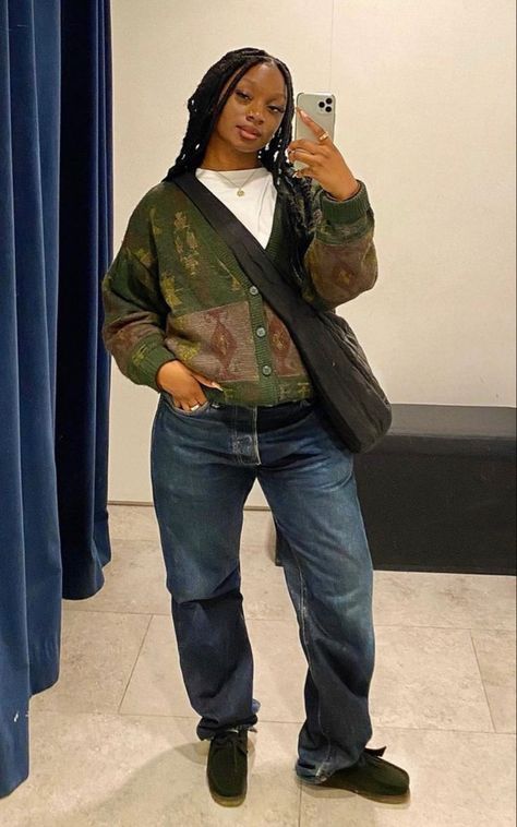 Earthy Girl Outfits, Girl Outfits Black Women, Wallabees Outfit, Earthy Girl, Outfits Black Women, Earthy Outfits, Looks Street Style, Streetwear Fashion Women, Mode Inspo